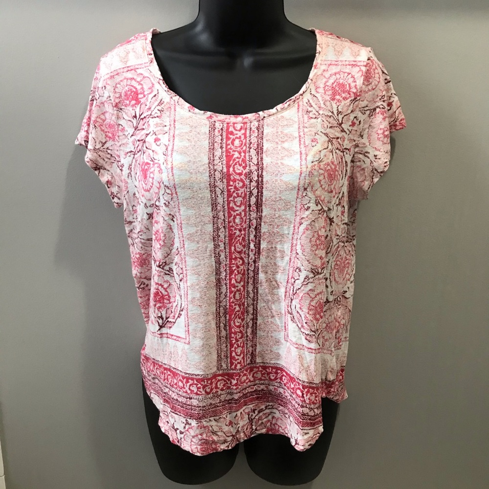 Lucky Brand Pink Floral Top